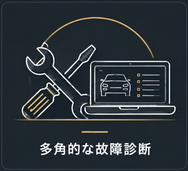 工具と診断用ノートPC：多角的な故障診断